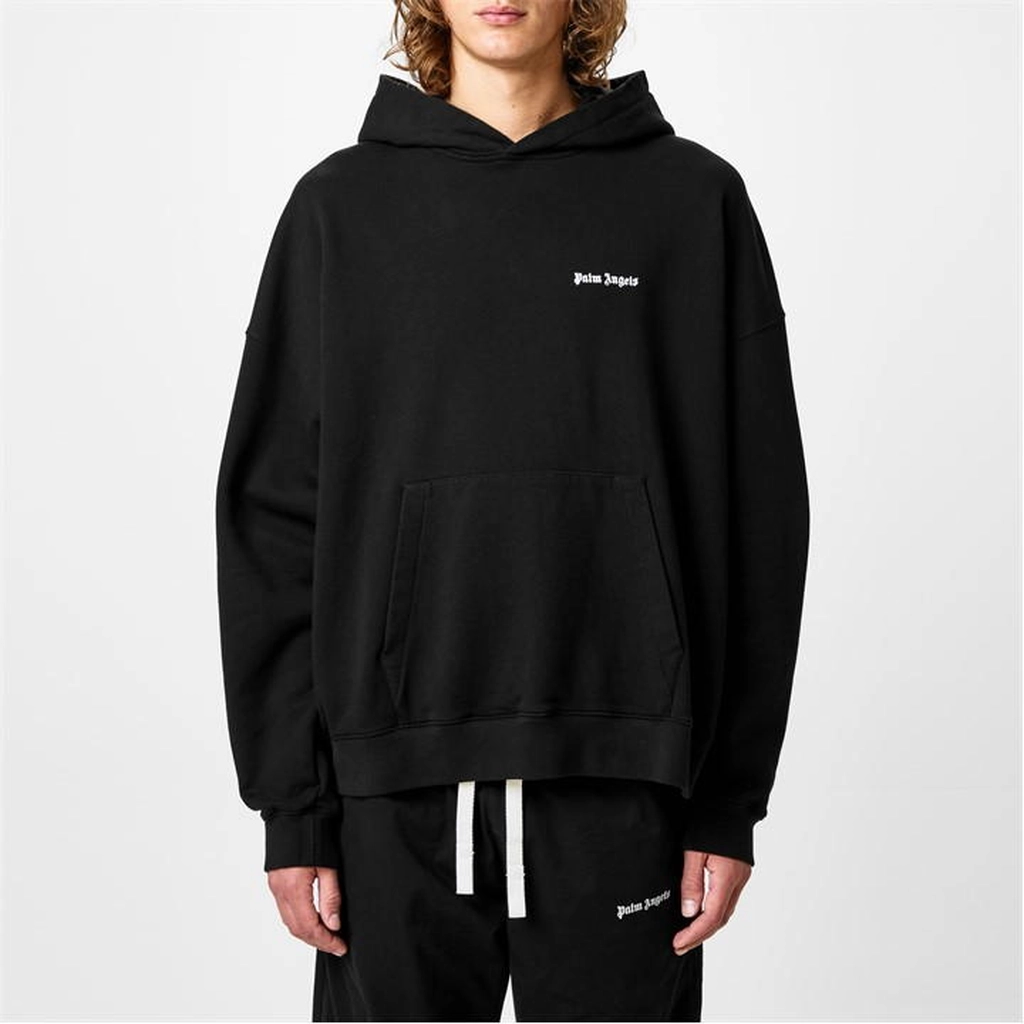 Palm Angels Classic Logo Hoodie - Black